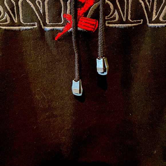 Unisex Black Pullover Hooded Sweatshirt w/ Drawstrings & Kangaroo Pocket XL - Picture 7 of 7